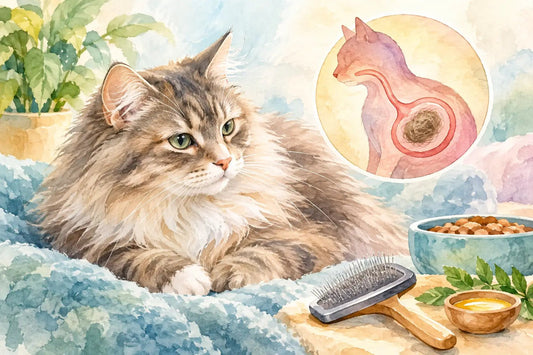 Cat Hairballs: What They Mean and What Helps - Herbs for Animals