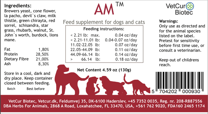 VetCur AM Dog & Cat - Herbs for Animals