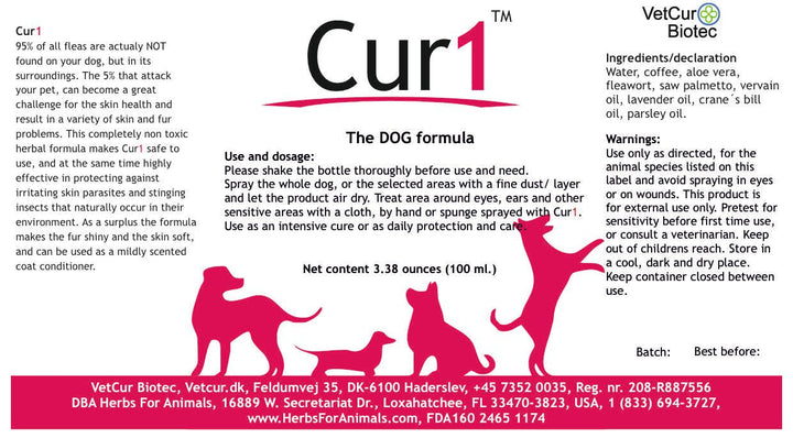 VetCur Cur1 Dog - Herbs for Animals