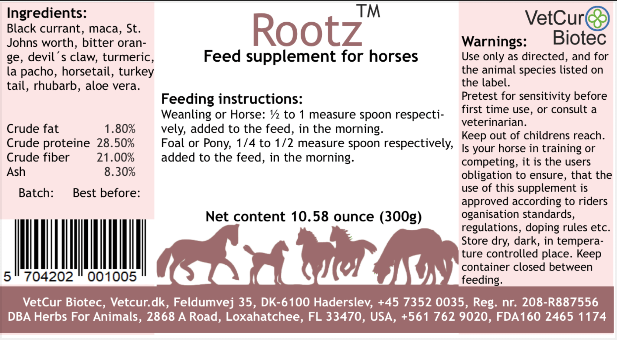 VetCur Rootz Horse | Cellular Energy, Metabolic & Recovery Support for ...