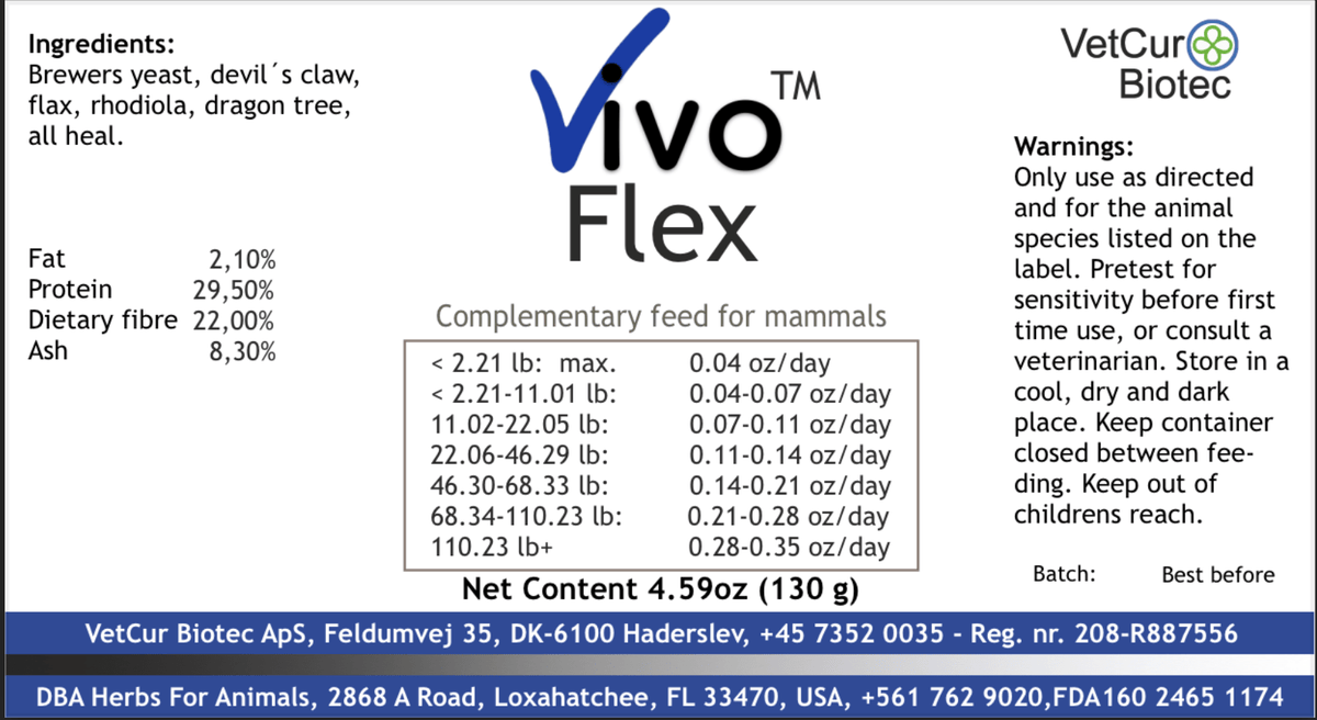 VetCur Vivo Flex - Herbs for Animals