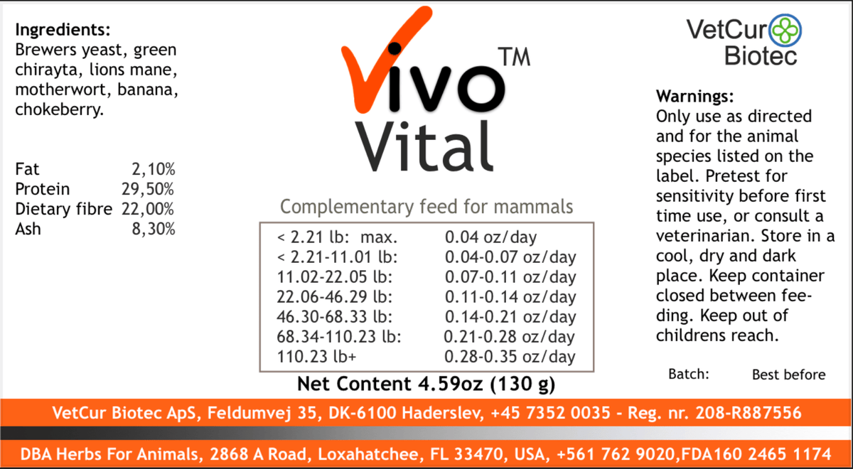 VetCur Vivo Vital - Herbs for Animals